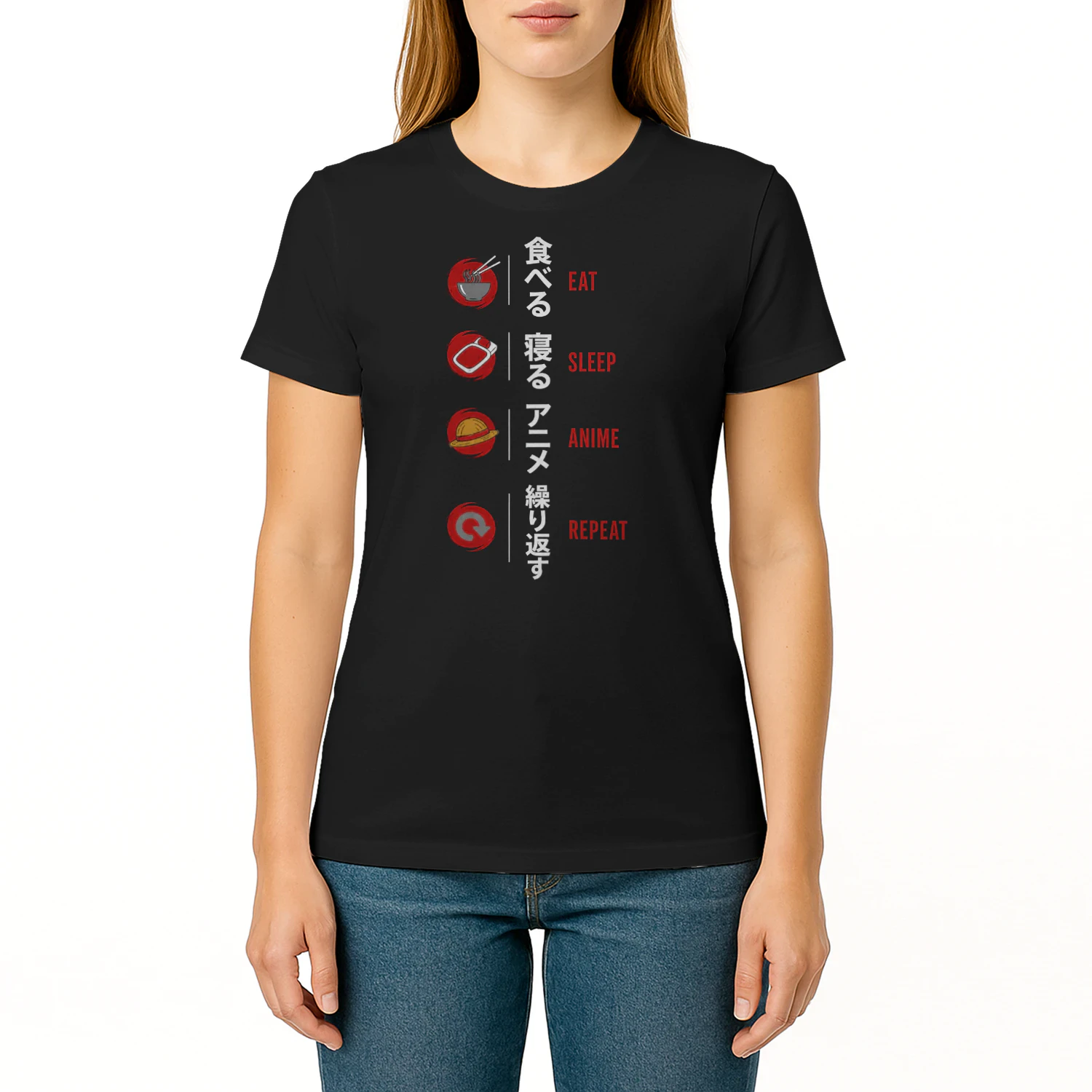 Eat Sleep Anime Repeat Anime Lover Tee