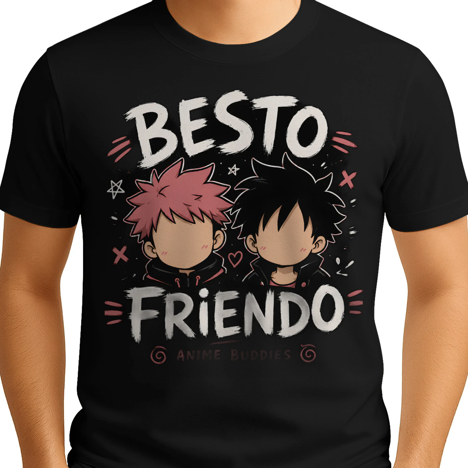 🤝 Besto Friendo Anime Buddies T-Shirt – Funny Japanese Anime Friendship Graphic Tee 🎌 Get Yours Today!