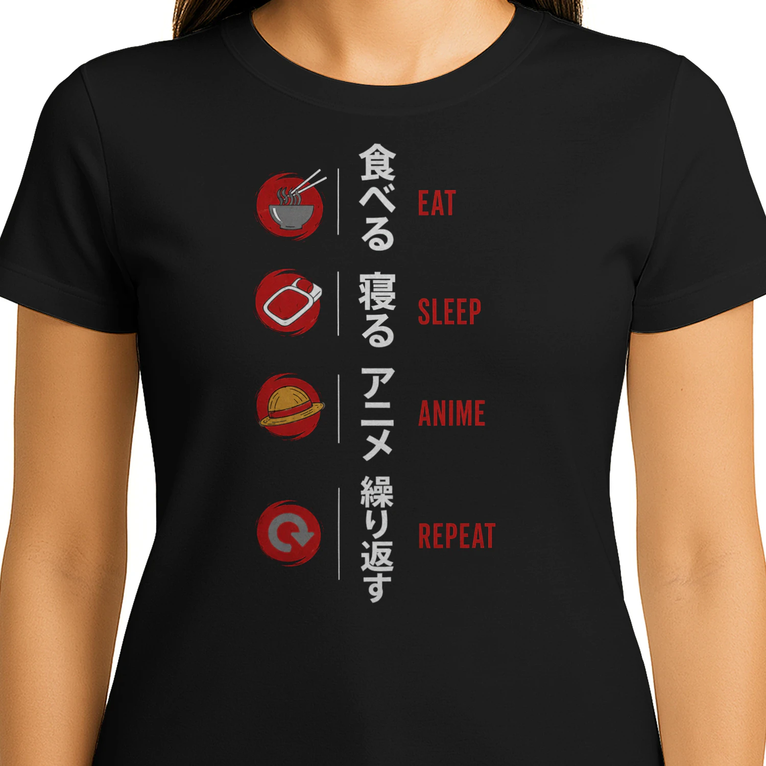 Eat Sleep Anime Repeat Anime Lover Tee