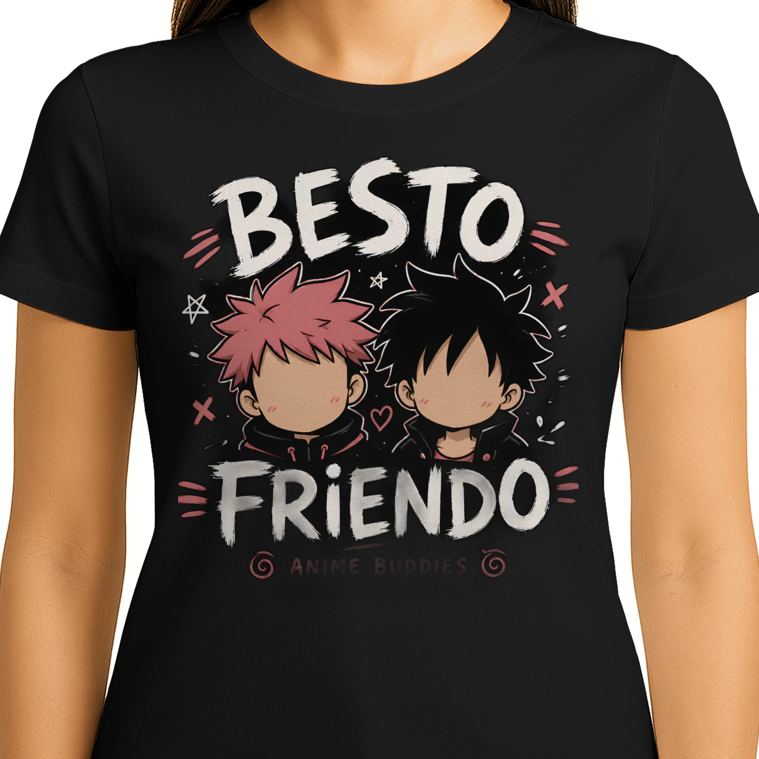 🤝 Besto Friendo Anime Buddies T-Shirt – Funny Japanese Anime Friendship Graphic Tee 🎌 Get Yours Today!