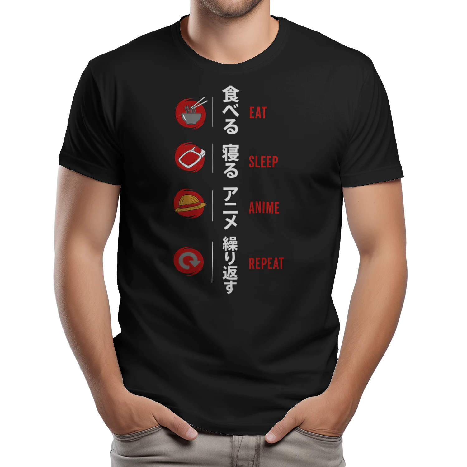 Eat Sleep Anime Repeat Anime Lover Tee