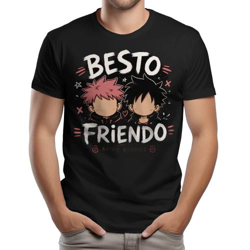 🤝 Besto Friendo Anime Buddies T-Shirt – Funny Japanese Anime Friendship Graphic Tee 🎌 Get Yours Today!