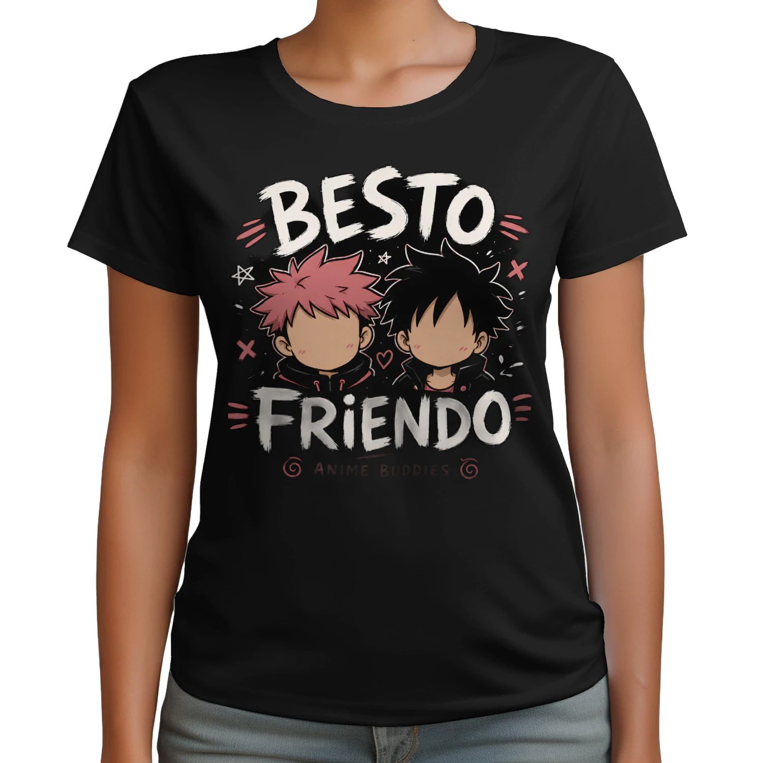 🤝 Besto Friendo Anime Buddies T-Shirt – Funny Japanese Anime Friendship Graphic Tee 🎌 Get Yours Today!