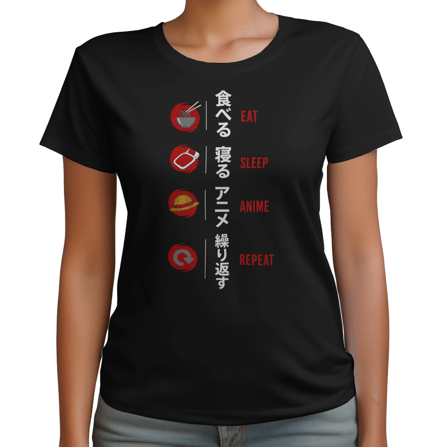 Eat Sleep Anime Repeat Anime Lover Tee