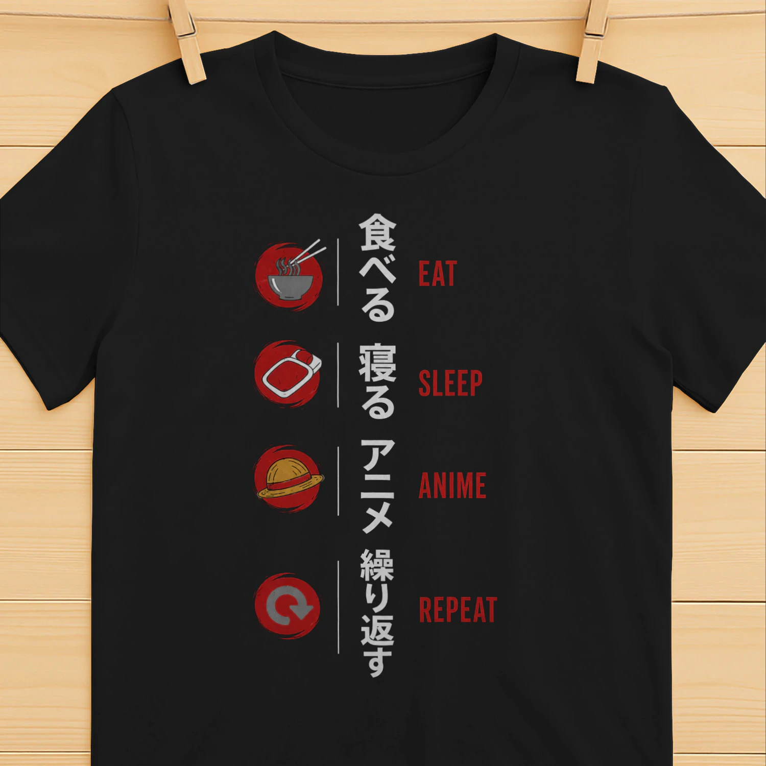 Eat Sleep Anime Repeat Anime Lover Tee