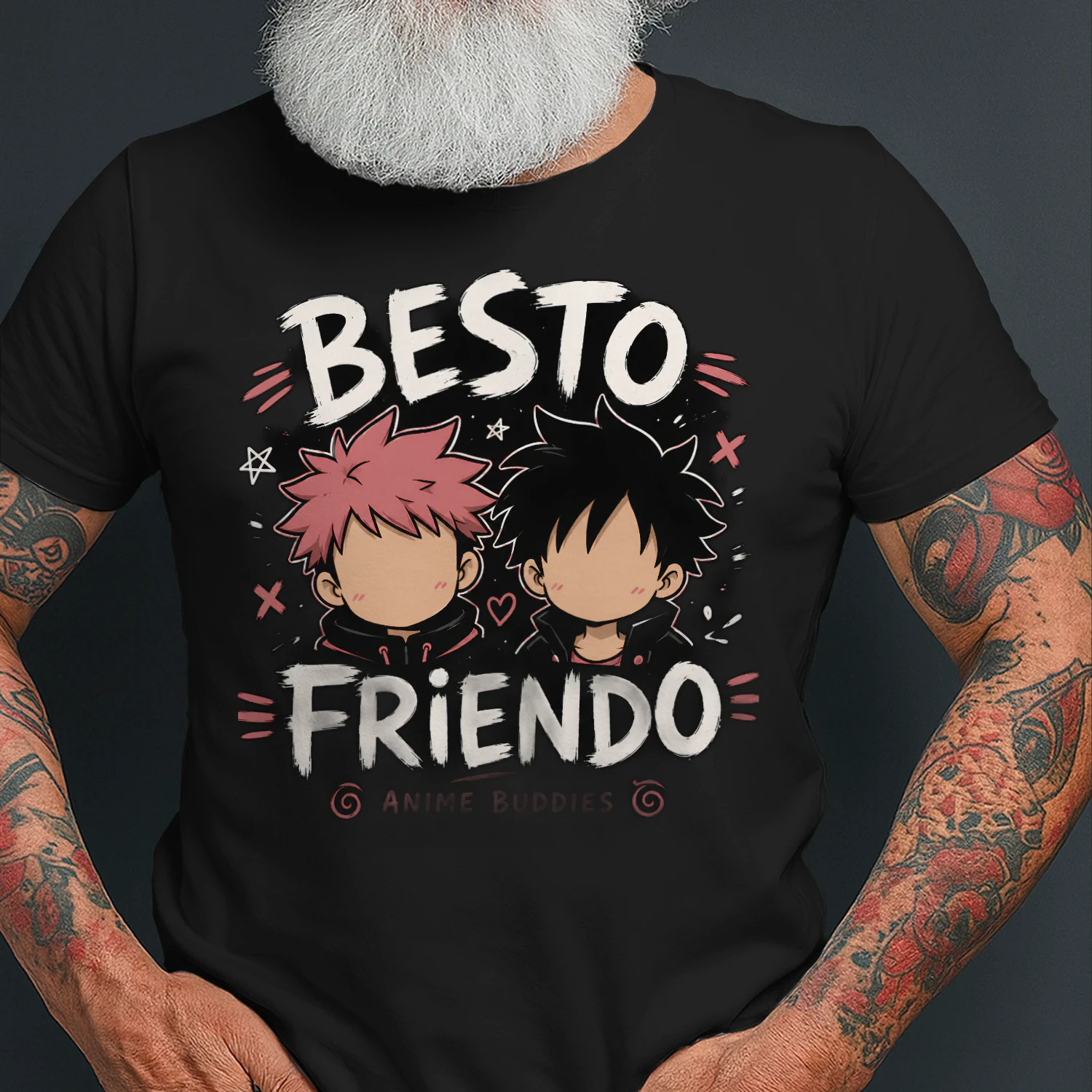 🤝 Besto Friendo Anime Buddies T-Shirt – Funny Japanese Anime Friendship Graphic Tee 🎌 Get Yours Today!