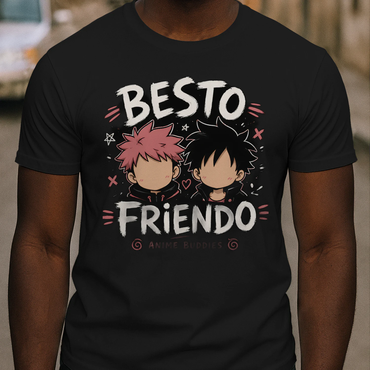 🤝 Besto Friendo Anime Buddies T-Shirt – Funny Japanese Anime Friendship Graphic Tee 🎌 Get Yours Today!