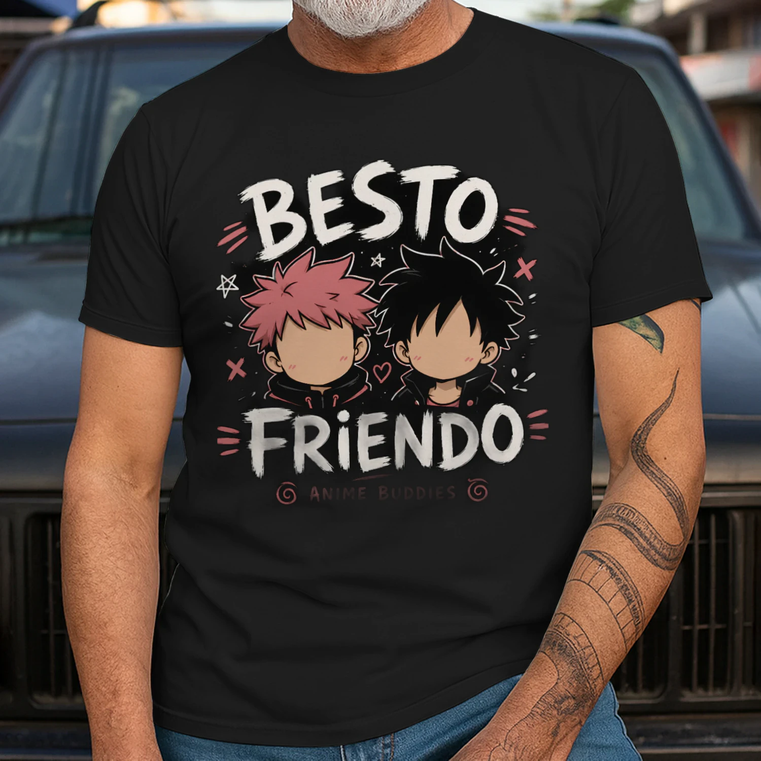 🤝 Besto Friendo Anime Buddies T-Shirt – Funny Japanese Anime Friendship Graphic Tee 🎌 Get Yours Today!