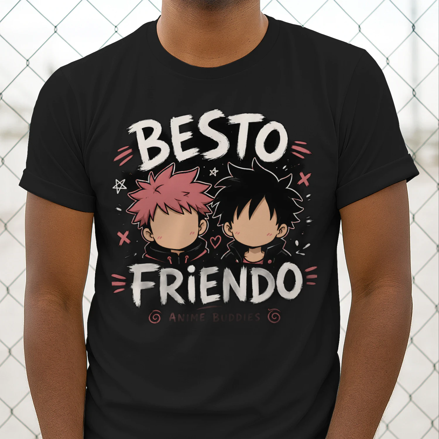 🤝 Besto Friendo Anime Buddies T-Shirt – Funny Japanese Anime Friendship Graphic Tee 🎌 Get Yours Today!
