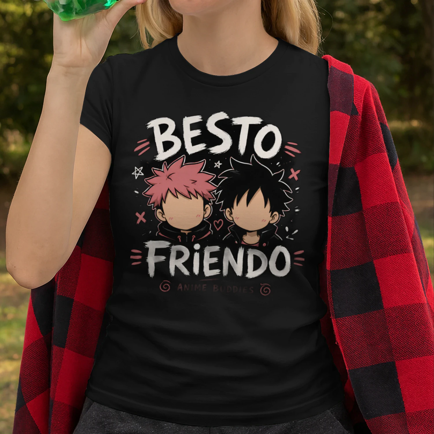 🤝 Besto Friendo Anime Buddies T-Shirt – Funny Japanese Anime Friendship Graphic Tee 🎌 Get Yours Today!