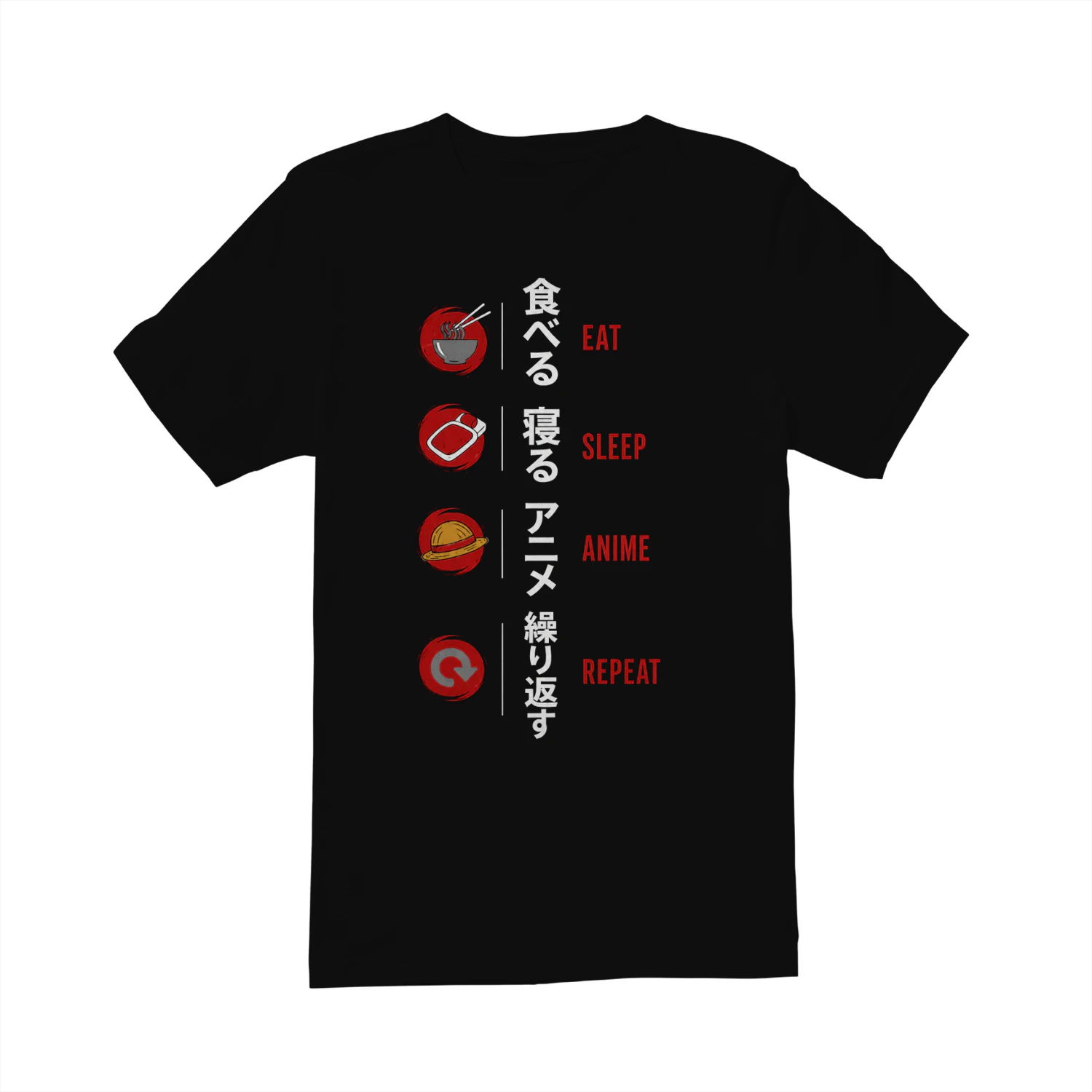 Eat Sleep Anime Repeat Anime Lover Tee
