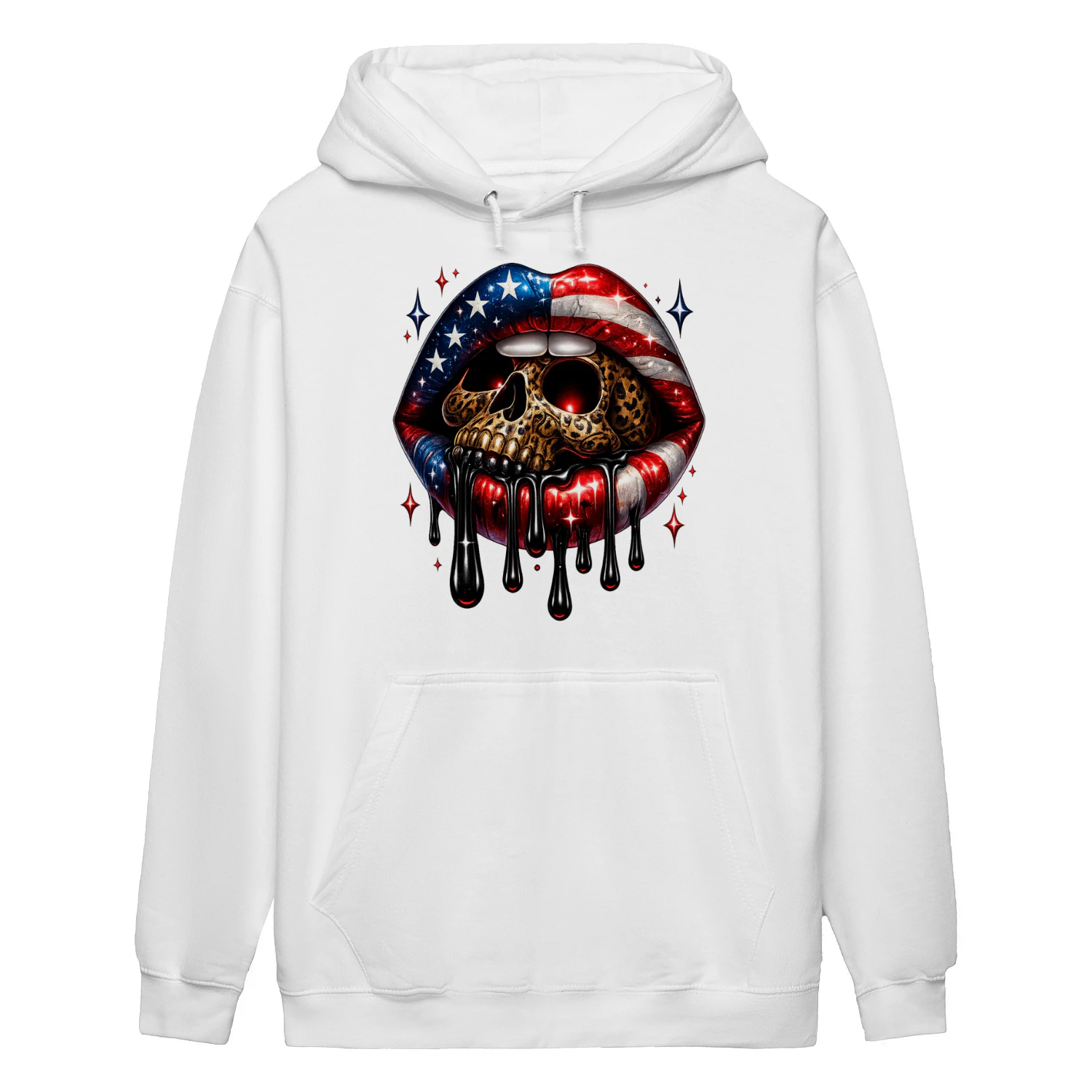Lips Skull American Flag Leopard