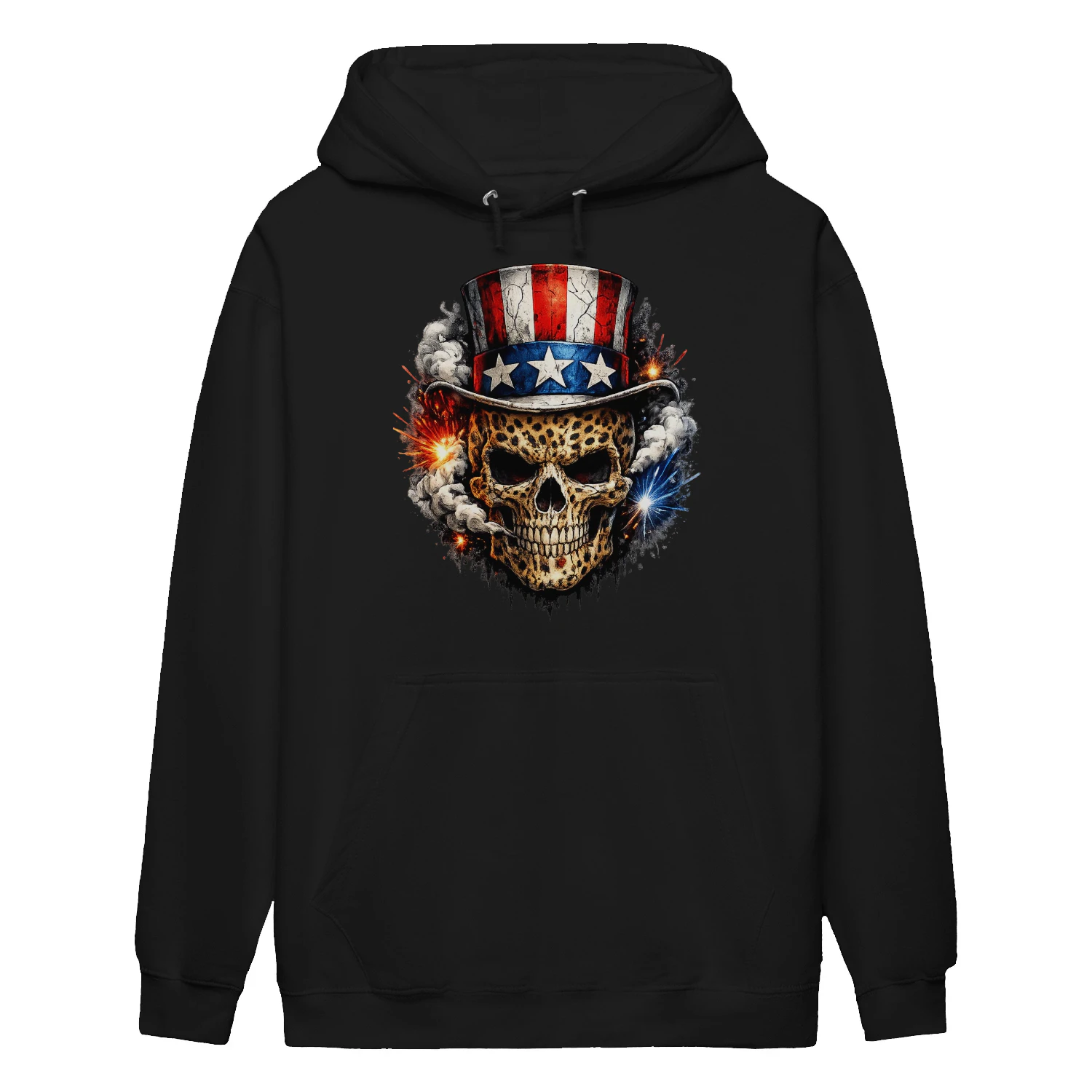 Leooard Skull American Flag