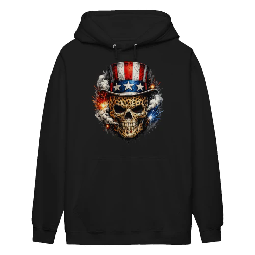 Leooard Skull American Flag