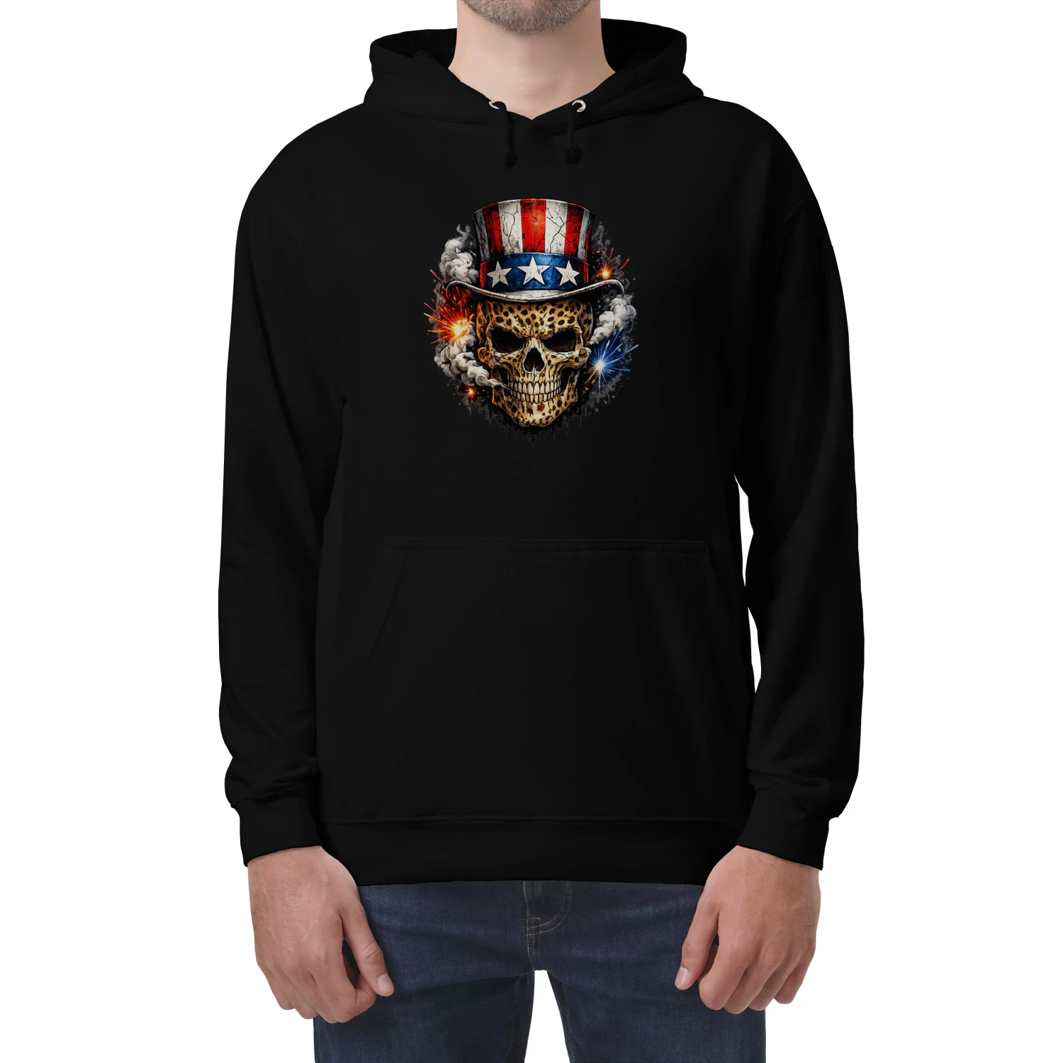 Leooard Skull American Flag