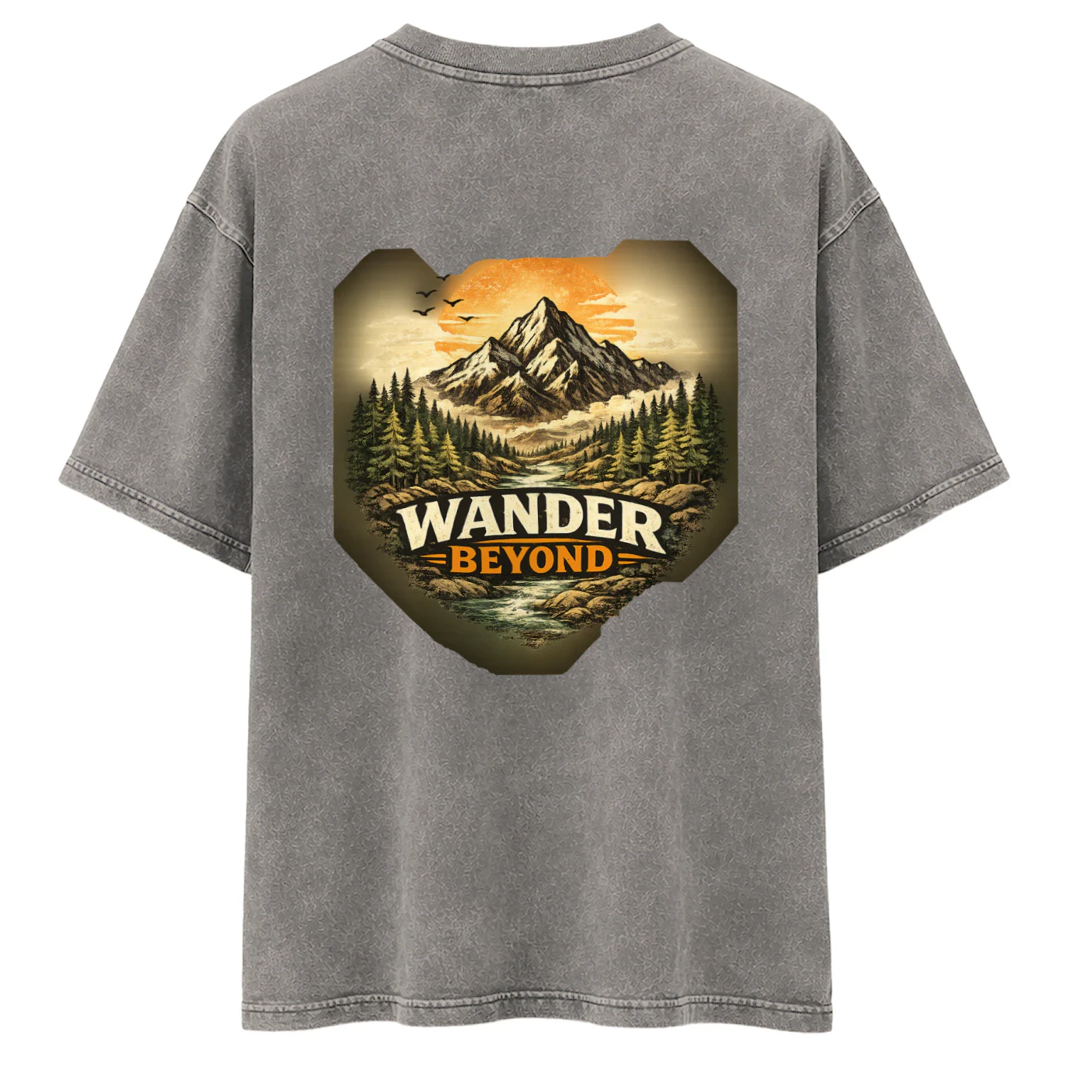 Wander Beyond Mountain Graphic | Vintage Outdoor Adventure T-Shirt