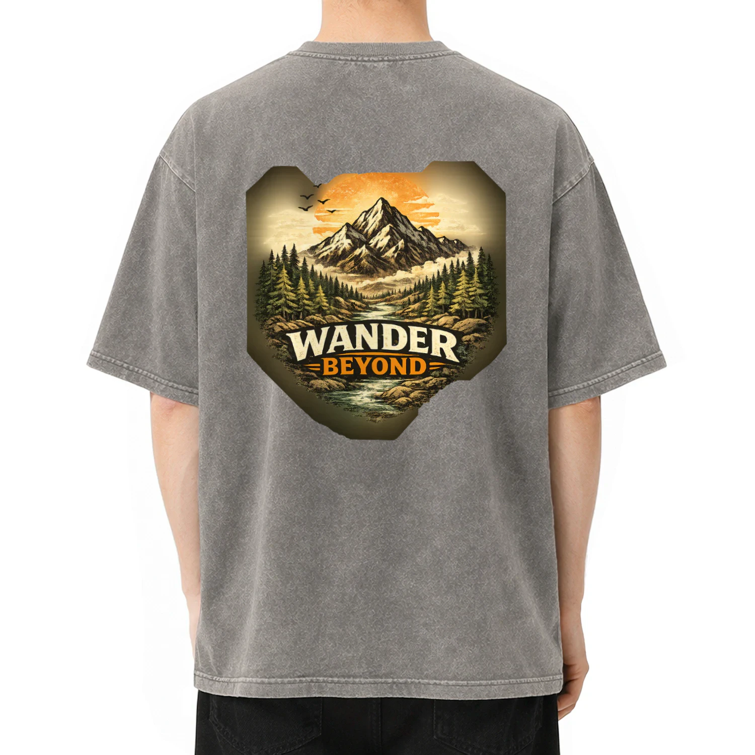 Wander Beyond Mountain Graphic | Vintage Outdoor Adventure T-Shirt
