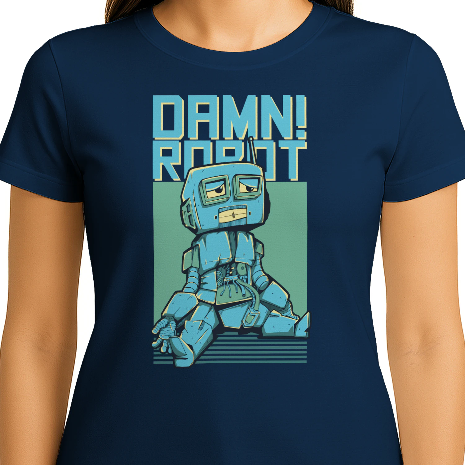 Funny Retro Robot Graphic Tee