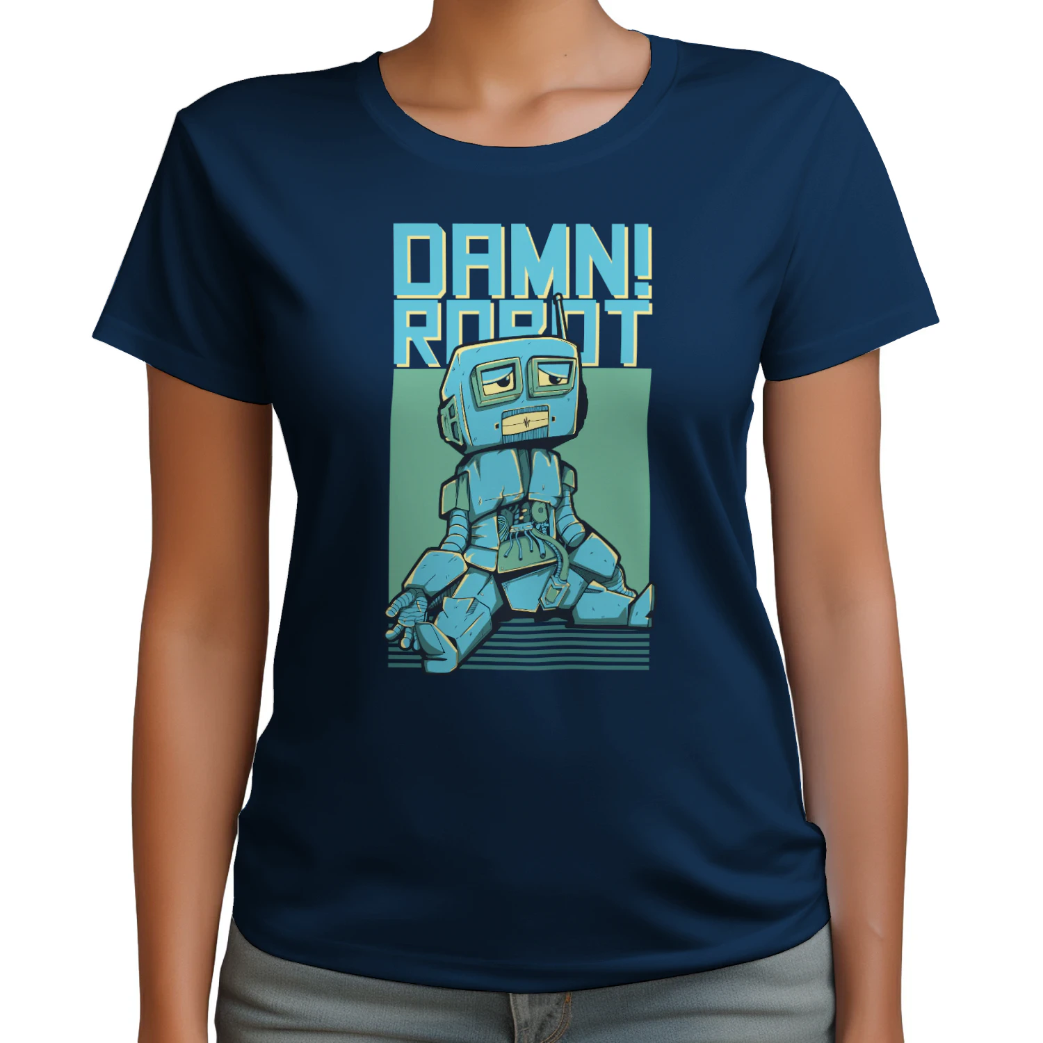 Funny Retro Robot Graphic Tee
