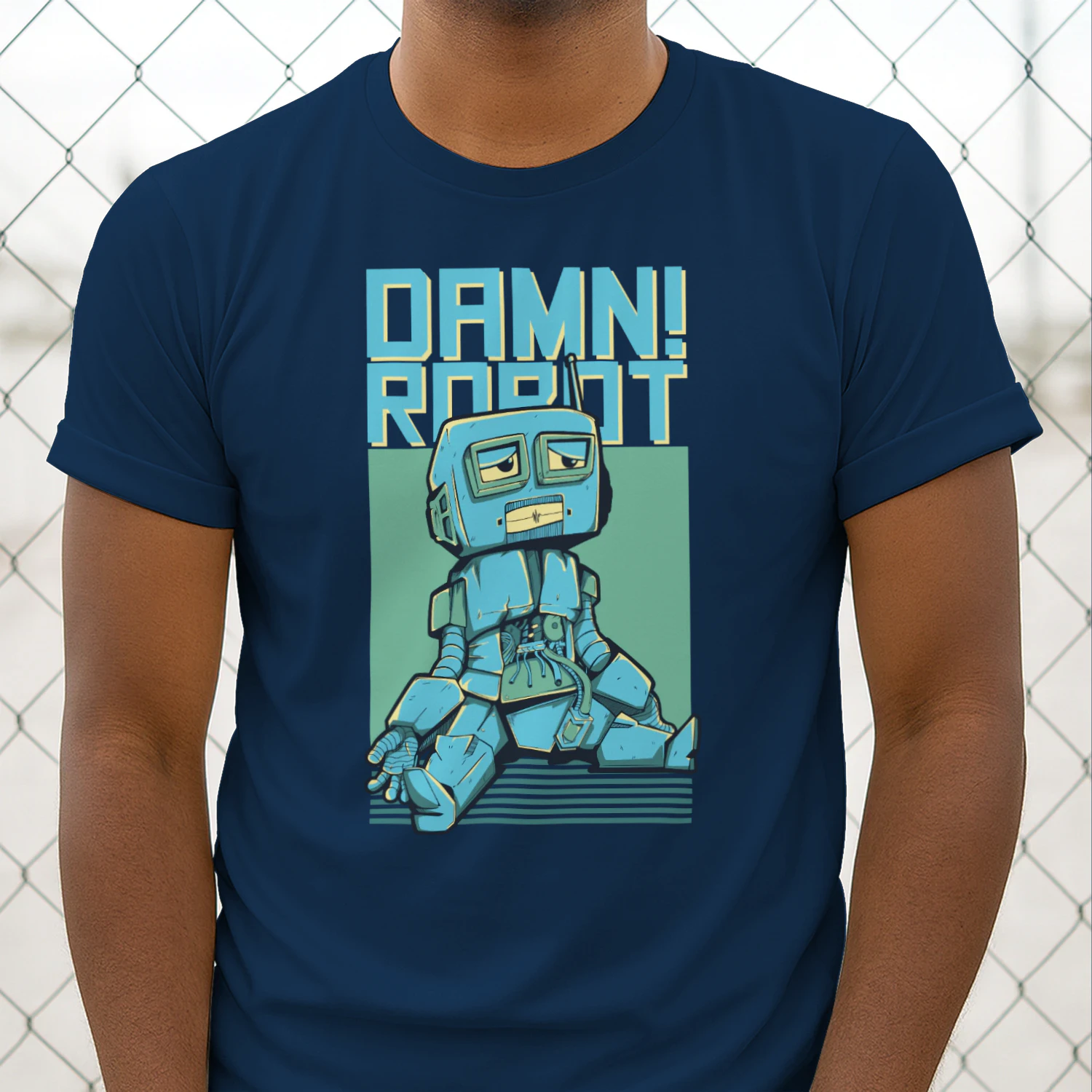 Funny Retro Robot Graphic Tee