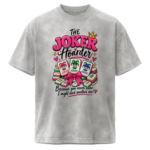The Joker Hoarder – Funny Mahjong Shirt for Women