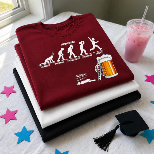 Beer Week Evolution Funny T-Shirt