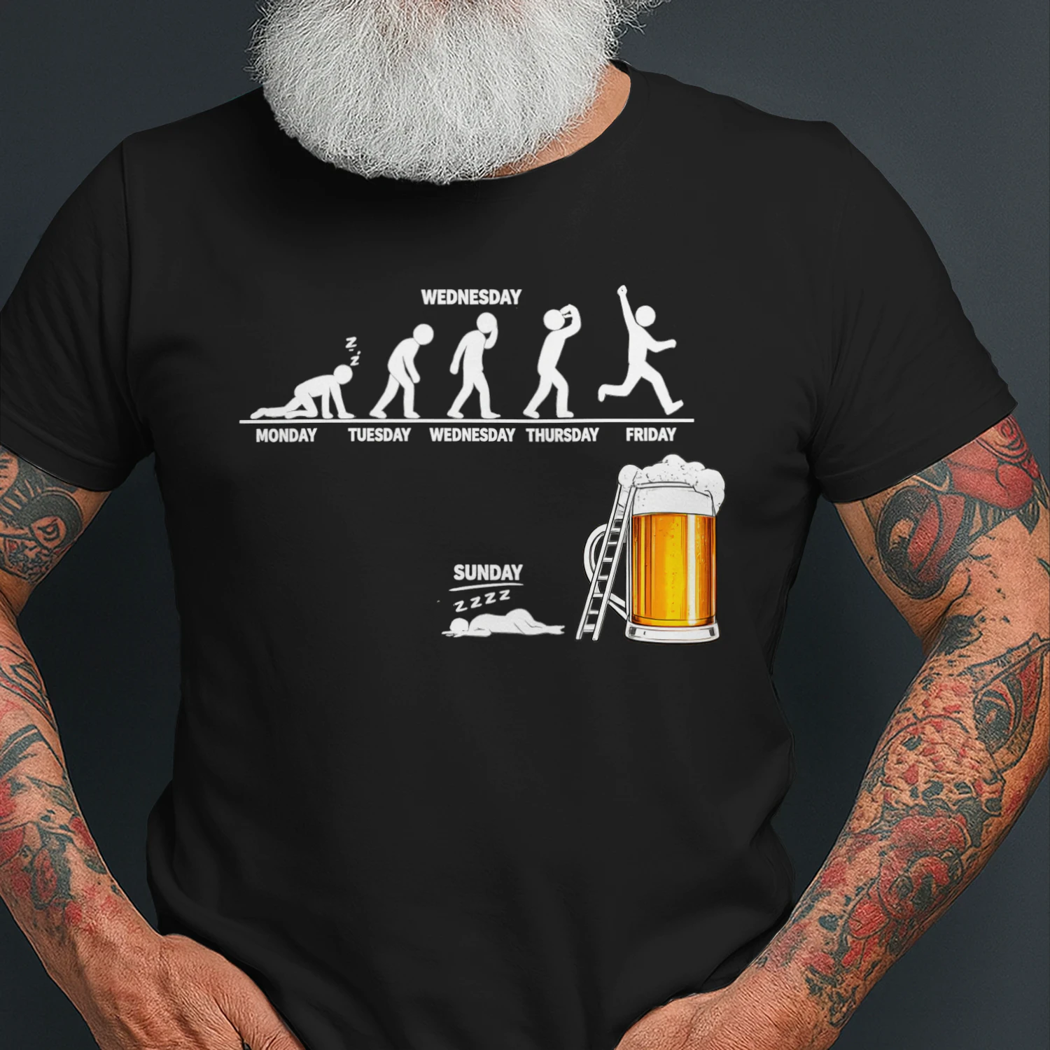 Beer Week Evolution Funny T-Shirt