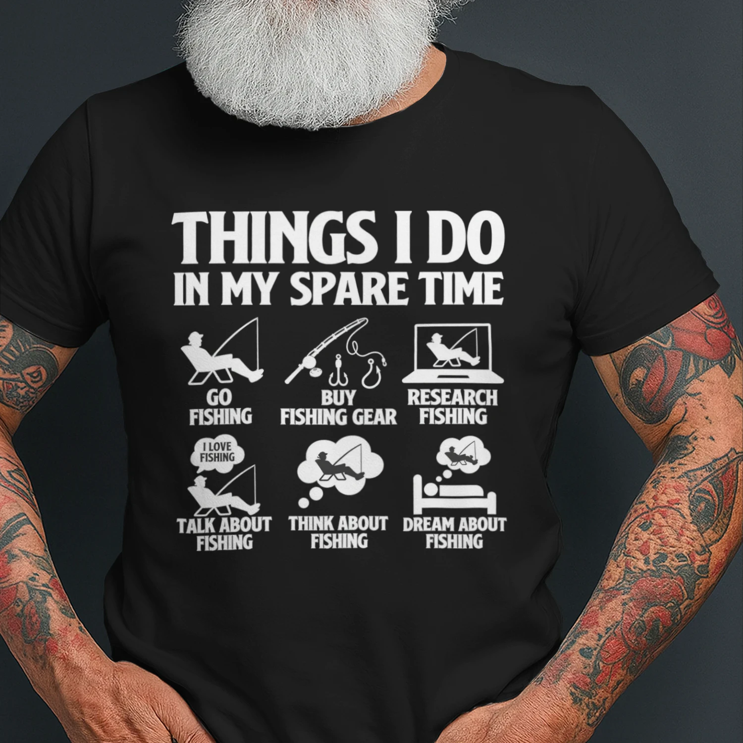 Things I Do in My Spare Time T-Shirt 🎣 | Funny Fishing Shirt for Fishermen, Anglers & Fishing Lovers | Get Yours!
