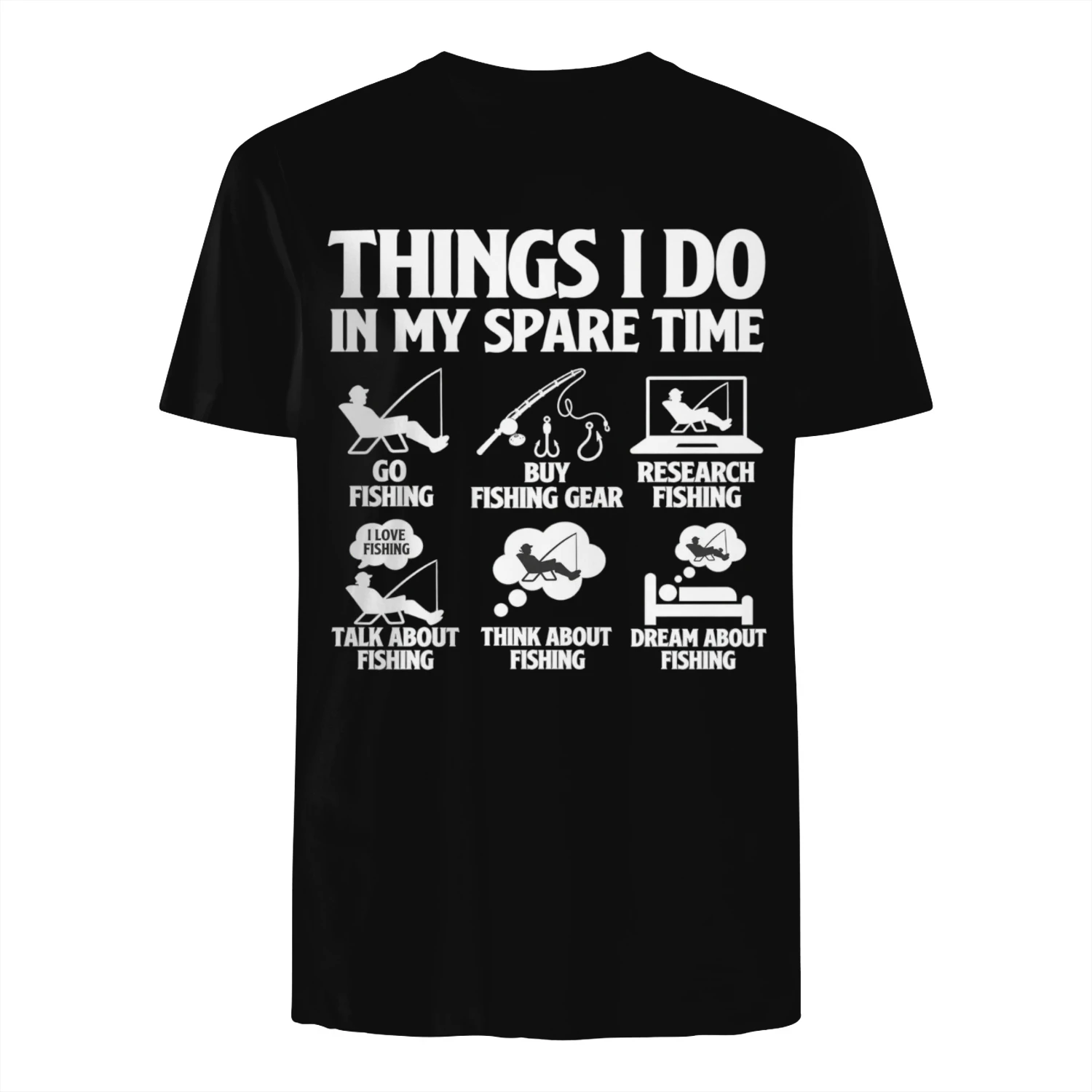 Things I Do in My Spare Time T-Shirt 🎣 | Funny Fishing Shirt for Fishermen, Anglers & Fishing Lovers | Get Yours!