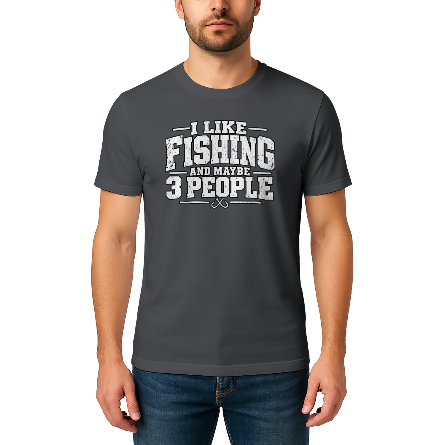 I Like Fishing and Maybe 3 People T-Shirt 🎣 | Funny Fishing Shirt for Anglers, Fishermen & Introverts | Get Yours!