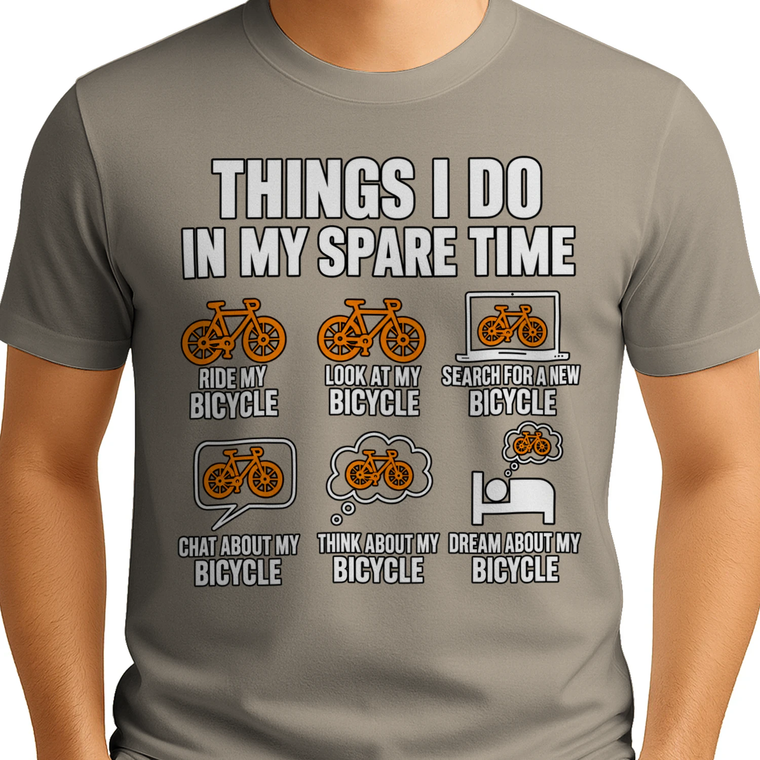 Things I Do in My Spare Time T-Shirt 🚴 | Funny Cycling Shirt for Cyclists, Bicycle Lovers & Bike Riders | Get Yours!