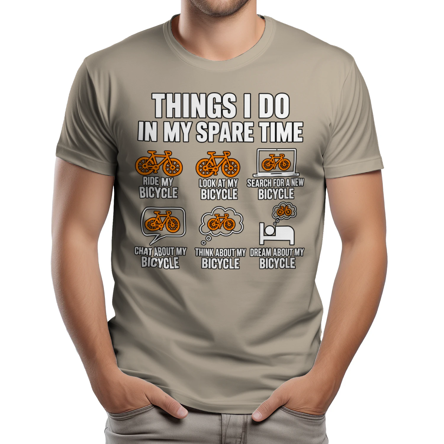 Things I Do in My Spare Time T-Shirt 🚴 | Funny Cycling Shirt for Cyclists, Bicycle Lovers & Bike Riders | Get Yours!