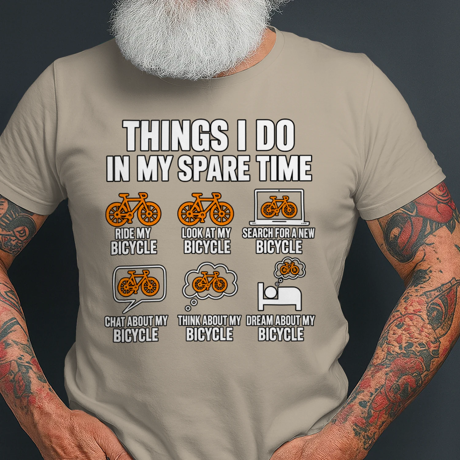 Things I Do in My Spare Time T-Shirt 🚴 | Funny Cycling Shirt for Cyclists, Bicycle Lovers & Bike Riders | Get Yours!