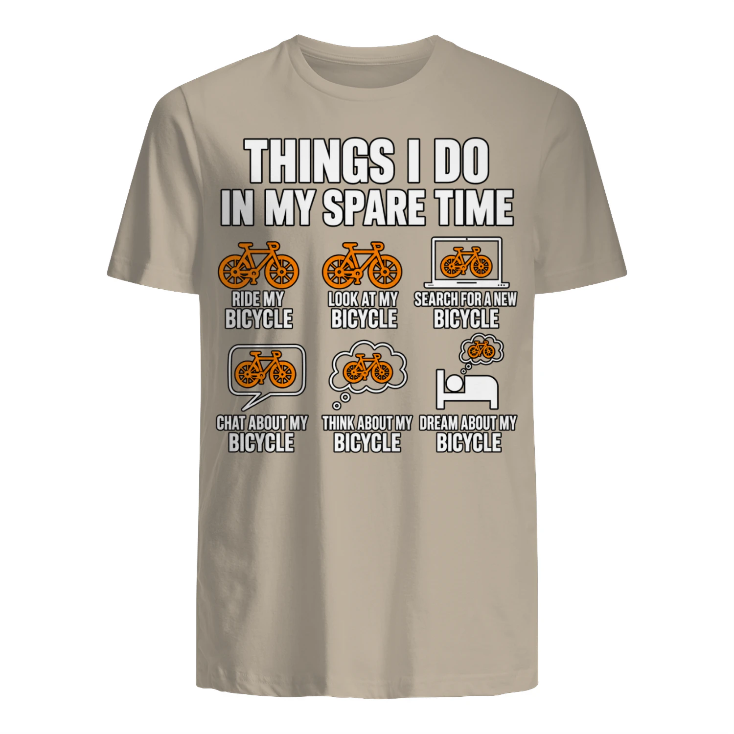 Things I Do in My Spare Time T-Shirt 🚴 | Funny Cycling Shirt for Cyclists, Bicycle Lovers & Bike Riders | Get Yours!