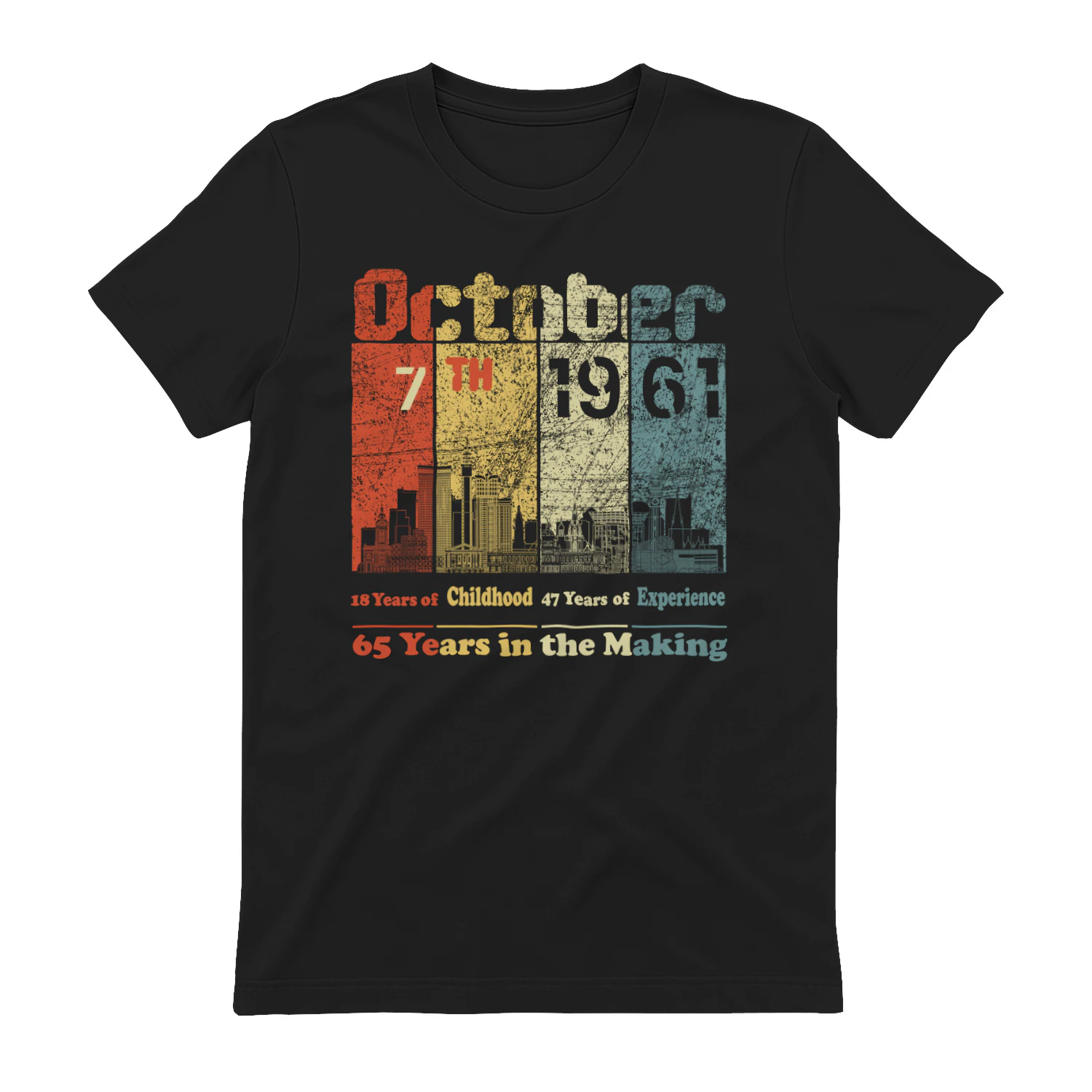 October 7th 1961 – 65 Years in the Making Vintage Birthday Shirt