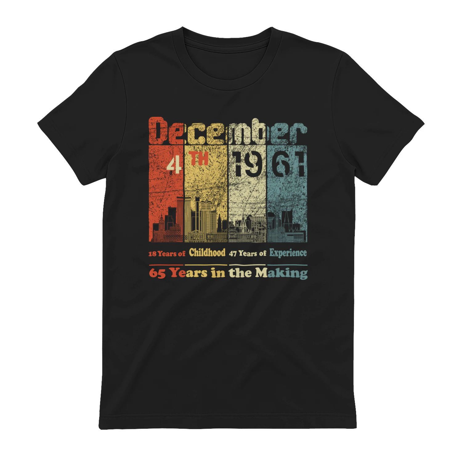 December 4th 1961 – 65 Years in the Making Vintage Birthday Shirt