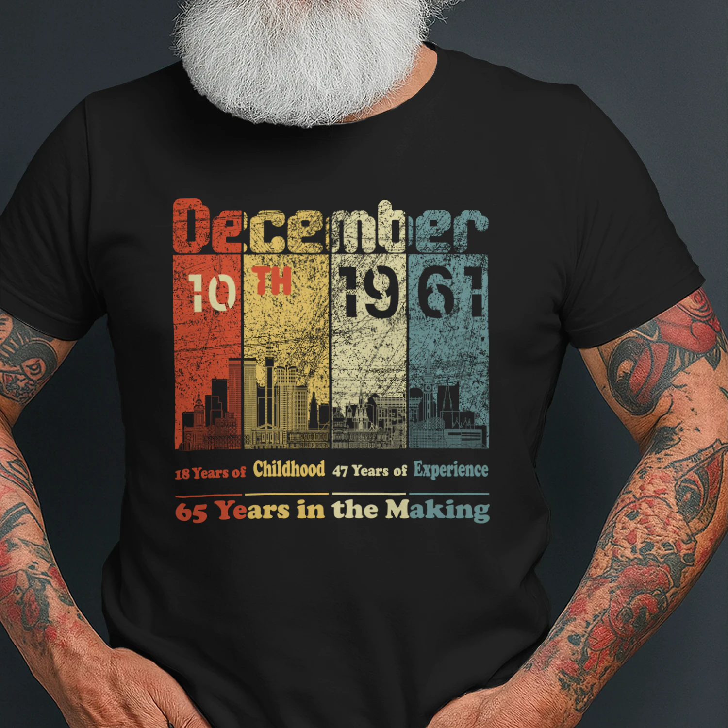 December 10th 1961 – 65 Years in the Making Vintage Birthday Shirt