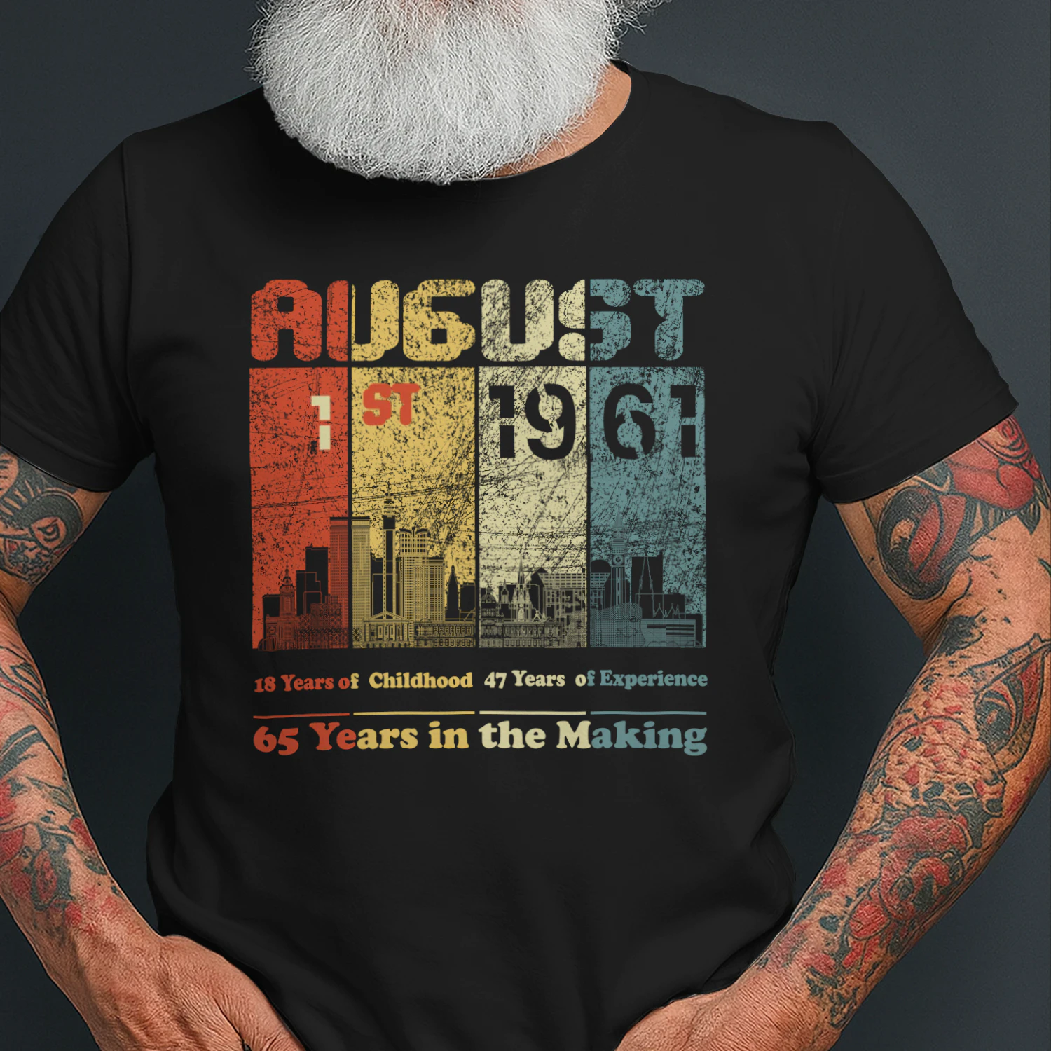 August 1st 1961 – 65 Years in the Making Vintage Birthday Shirt