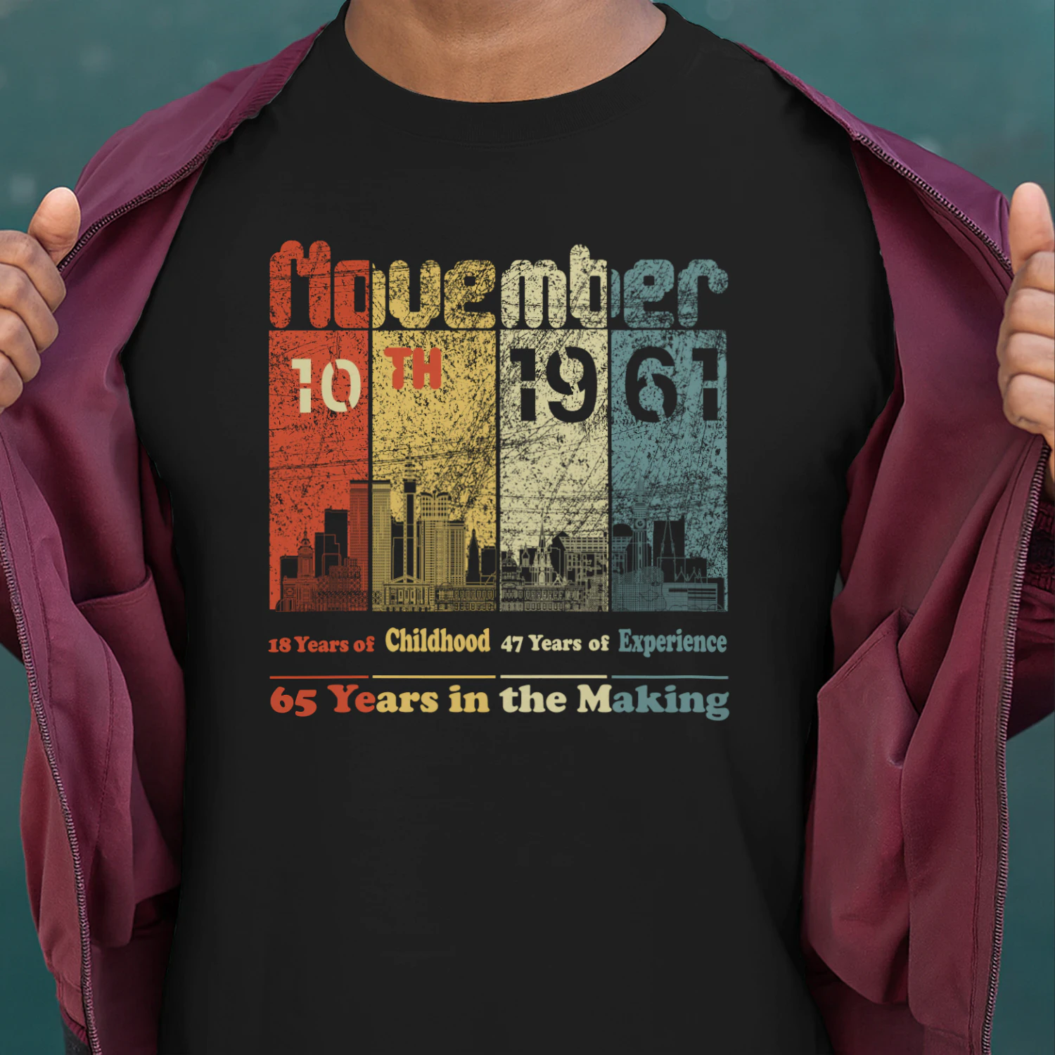 November 10th 1961 – 65 Years in the Making Vintage Birthday Shirt