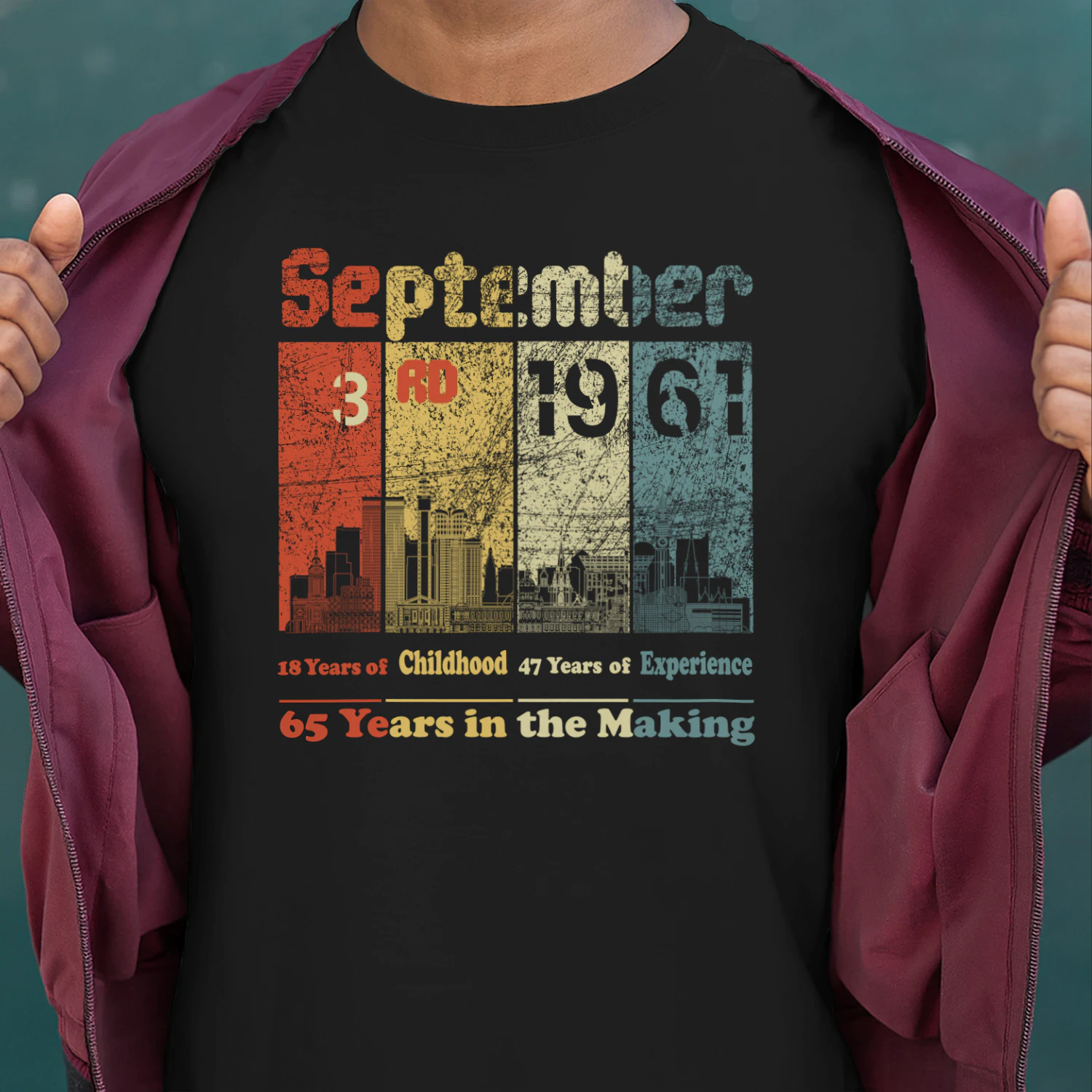 September 3rd 1961 – 65 Years in the Making Vintage Birthday Shirt
