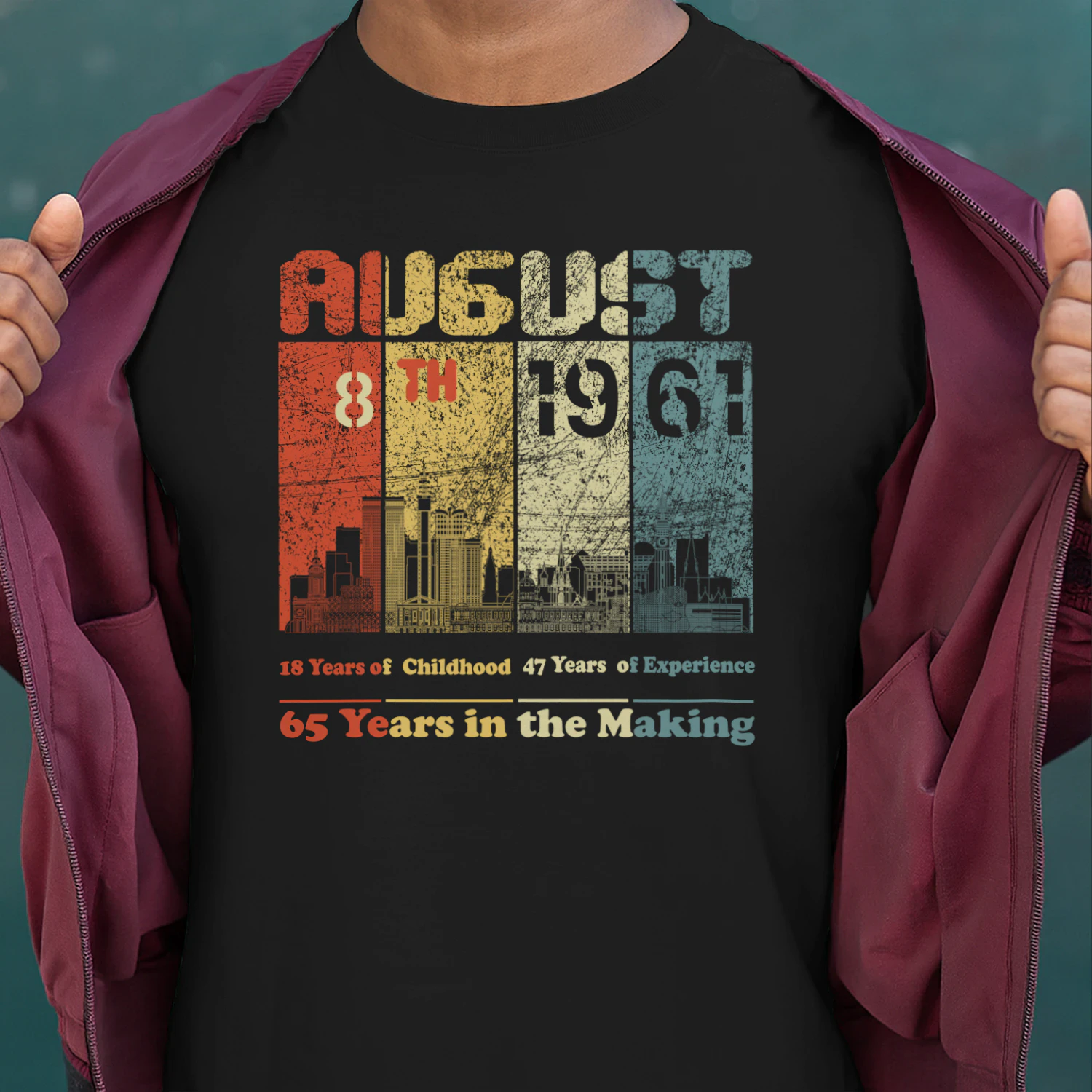 August 8th 1961 – 65 Years in the Making Vintage Birthday Shirt