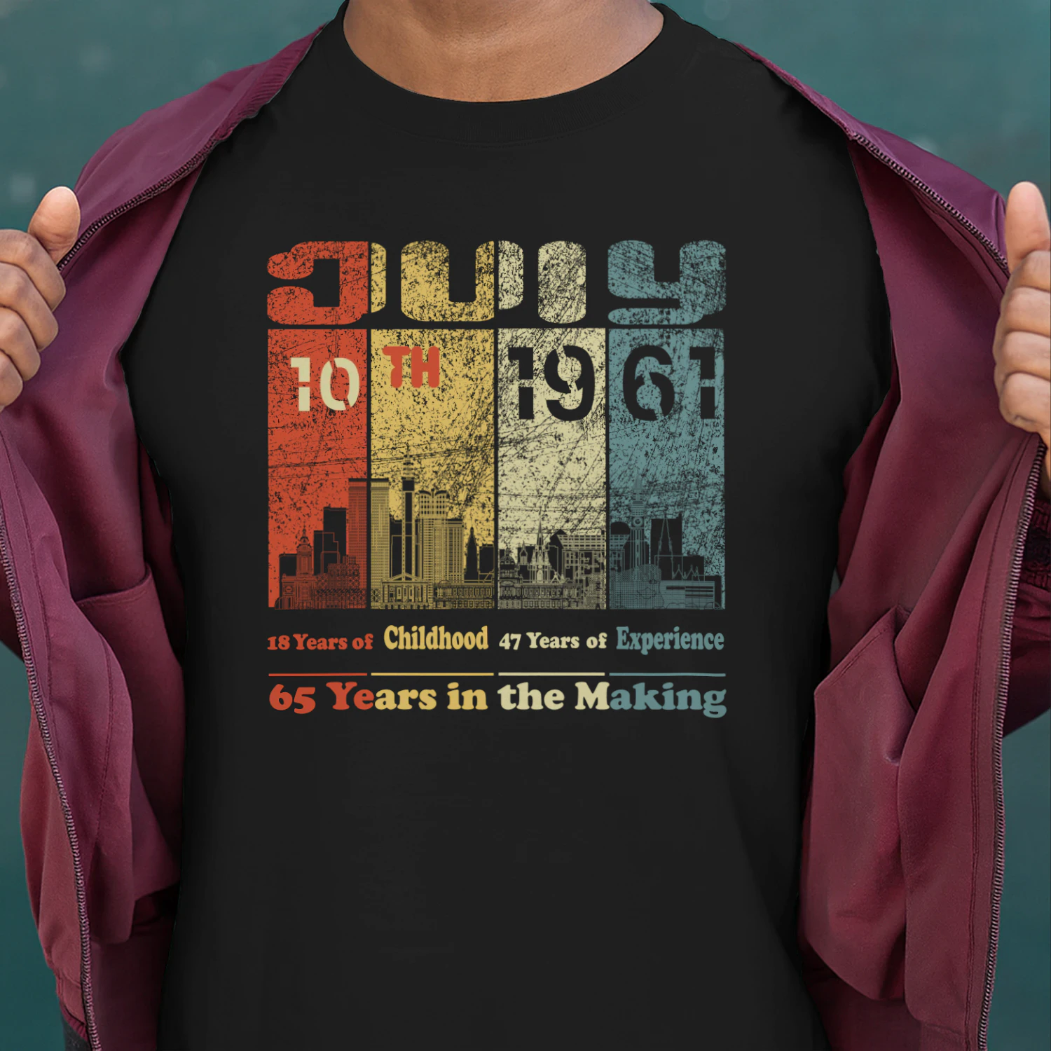 July 10th 1961 – 65 Years in the Making Vintage Birthday Shirt