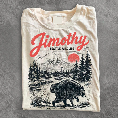 Jimothy Seattle Wildlife Bear T-Shirt