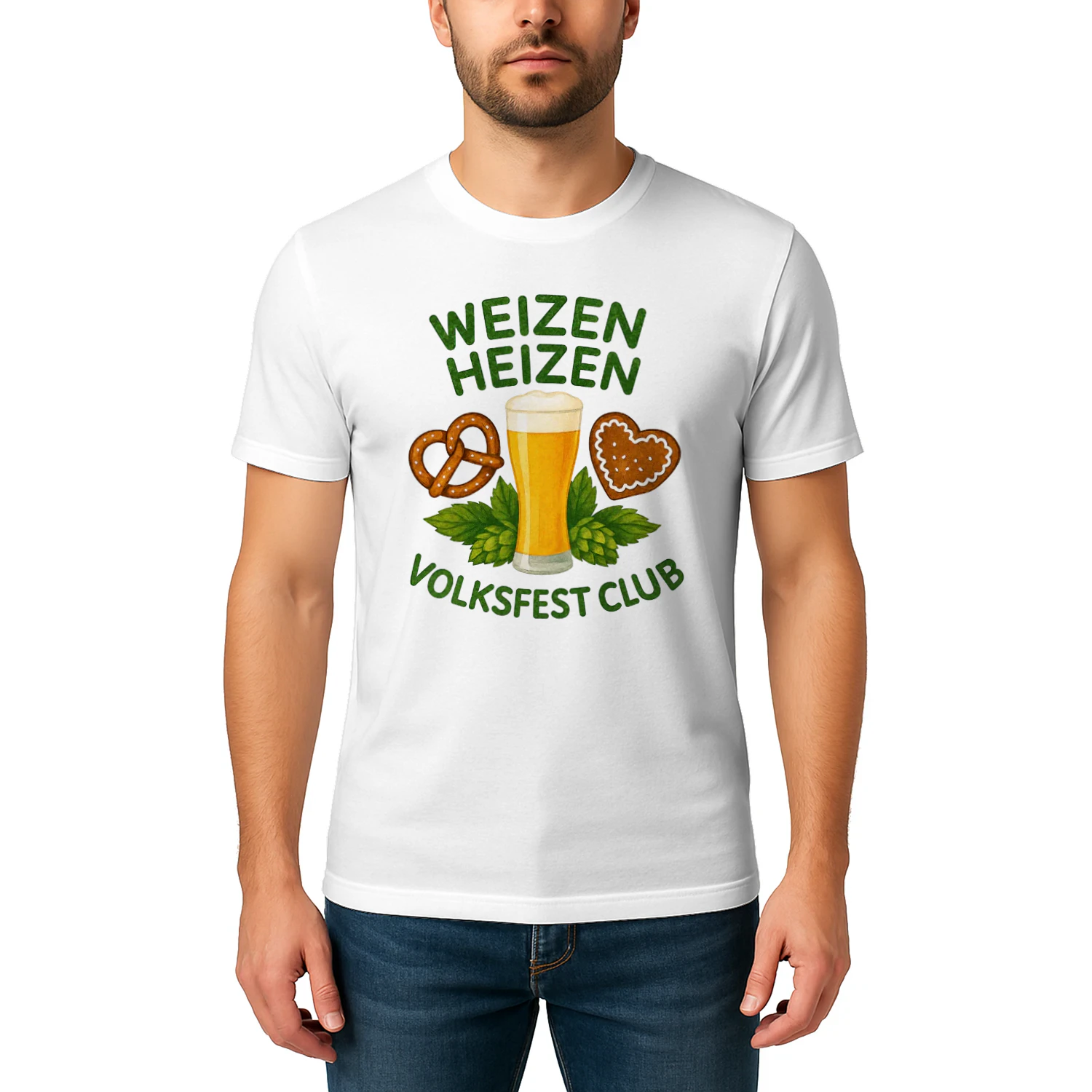 Weizen Heizen Volksfest Club German Beer T-Shirt
