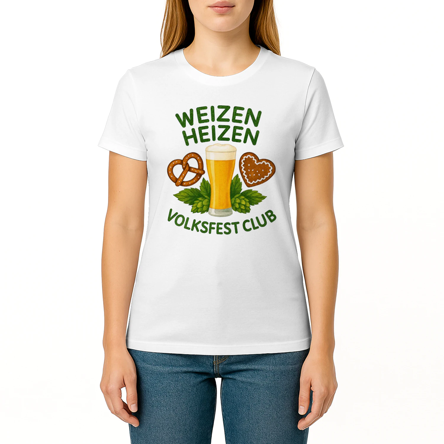Weizen Heizen Volksfest Club German Beer T-Shirt