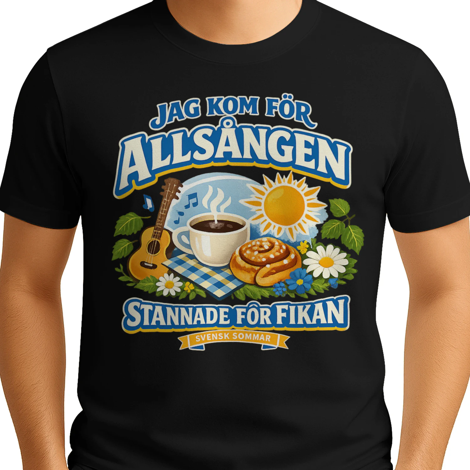Jag Kom För Allsången Stannade För Fikan Unisex T-shirt