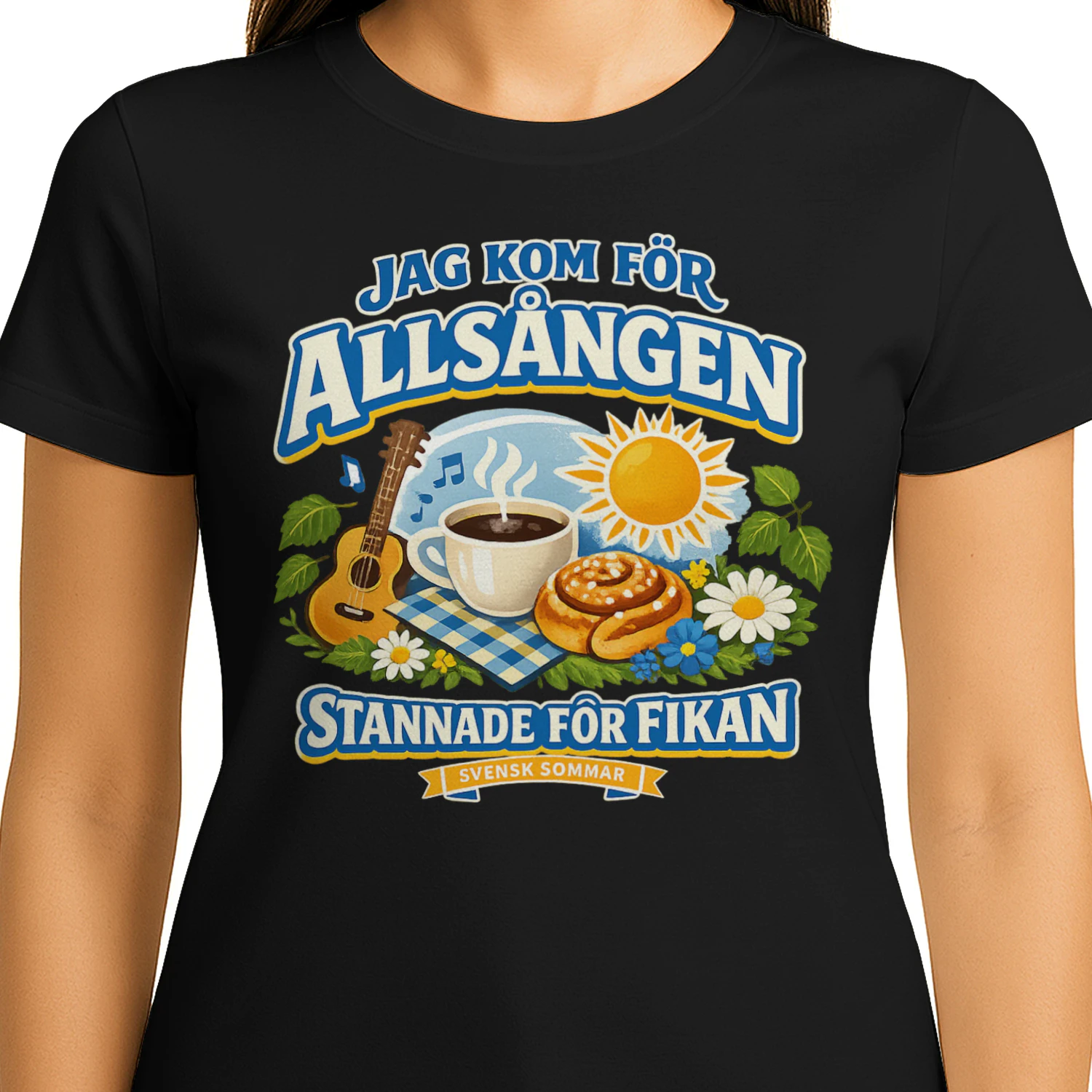 Jag Kom För Allsången Stannade För Fikan Unisex T-shirt