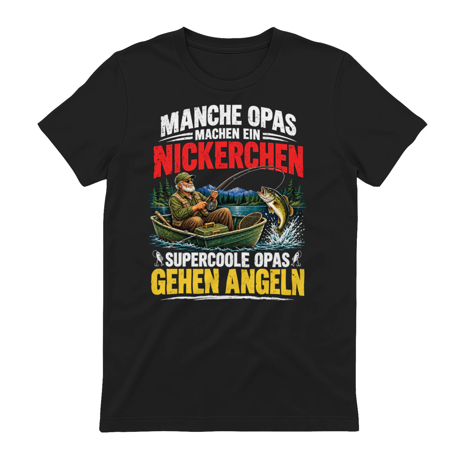 Manche Opas machen ein Nickerchen, supercoole Opas gehen angeln