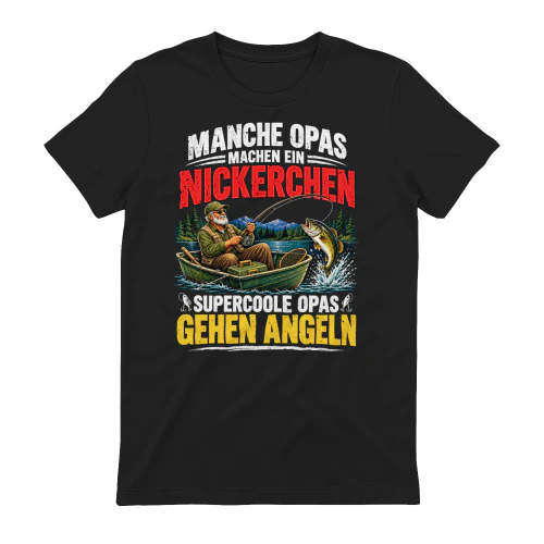 Manche Opas machen ein Nickerchen, supercoole Opas gehen angeln
