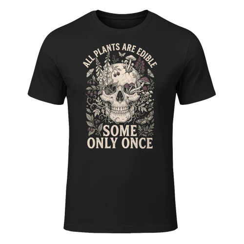 All Plants Are Edible Some Once Skull Botanist